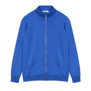 t cf015 french terry casual solid zip stand collar sweatshirt (2)