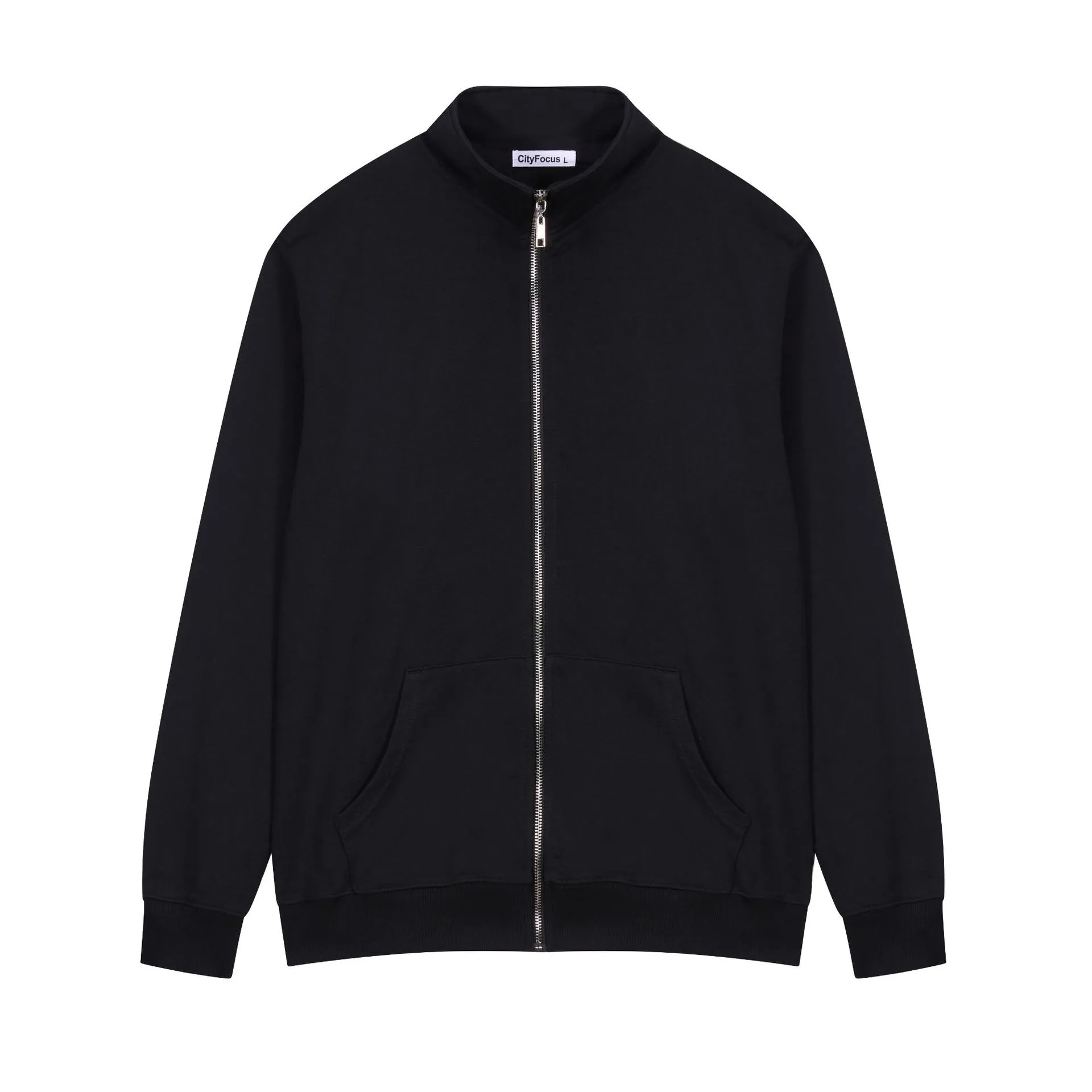 t cf015 french terry casual solid zip stand collar sweatshirt (3) t cf015 french terry casual solid zip stand collar sweatshirt (3)