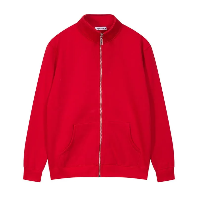 t cf025 fleece casual stand collar zip up sweatshirt (1) t cf025 fleece casual stand collar zip up sweatshirt (1)