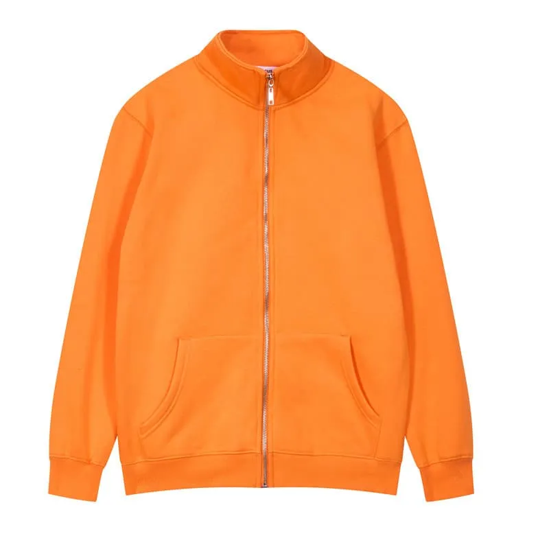 t cf025 fleece casual stand collar zip up sweatshirt (5) t cf025 fleece casual stand collar zip up sweatshirt (5)