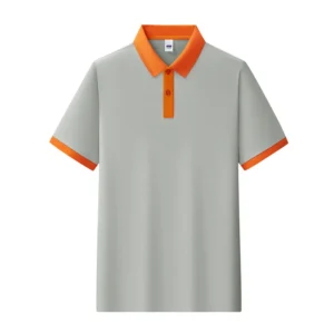 t cf131 cool mercerized cotton color block collar polo (1)