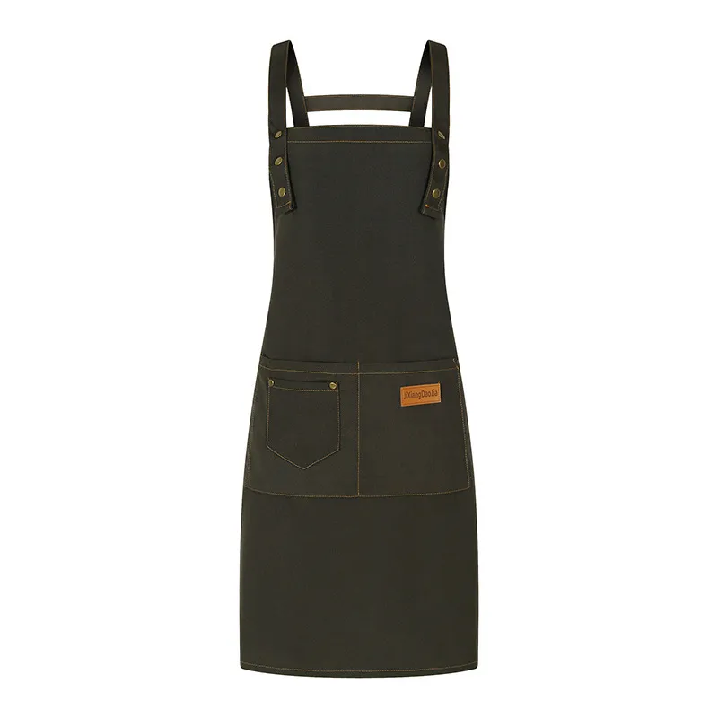 t cfwq13 thick poly cotton canvas waterproof adjustable double shoulder apron (4) t cfwq13 thick poly cotton canvas waterproof adjustable double shoulder apron (4)