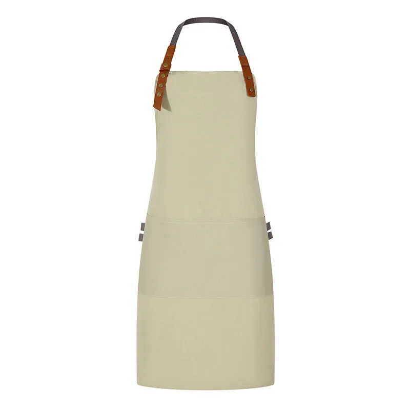 t cfwq15 thick poly cotton canvas waterproof wear resistant neck hanging apron (1) t cfwq15 thick poly cotton canvas waterproof wear resistant neck hanging apron (1)