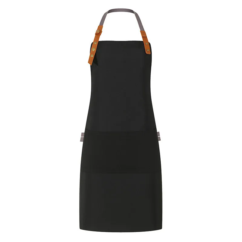 t cfwq15 thick poly cotton canvas waterproof wear resistant neck hanging apron (2) t cfwq15 thick poly cotton canvas waterproof wear resistant neck hanging apron (2)