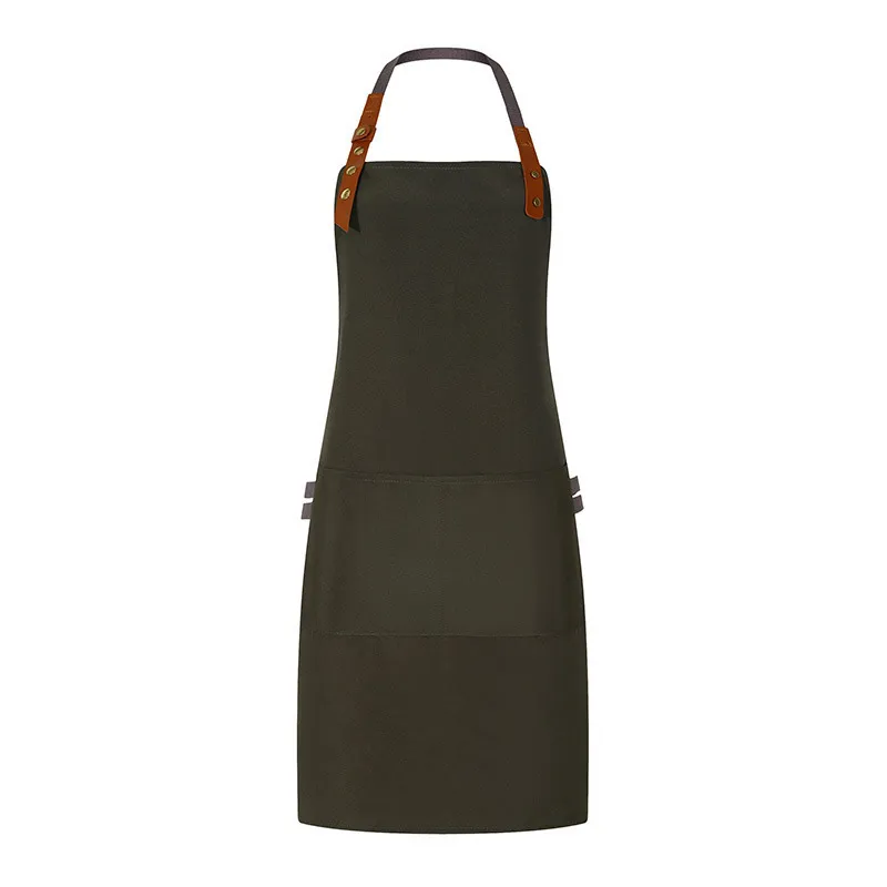 t cfwq15 thick poly cotton canvas waterproof wear resistant neck hanging apron (3) t cfwq15 thick poly cotton canvas waterproof wear resistant neck hanging apron (3)