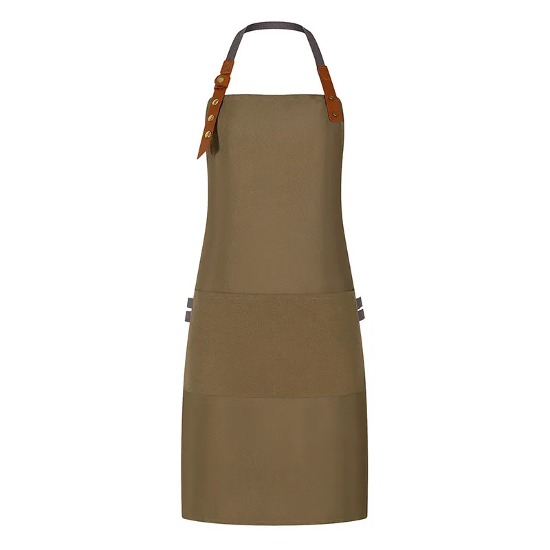 t cfwq15 thick poly cotton canvas waterproof wear resistant neck hanging apron (4) t cfwq15 thick poly cotton canvas waterproof wear resistant neck hanging apron (4)