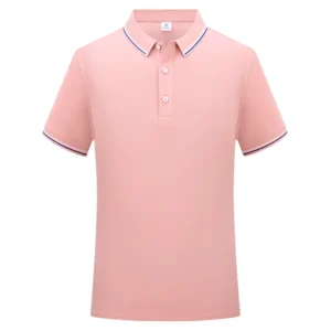 t cf1602 breathable striped lapel short sleeve polo (1)