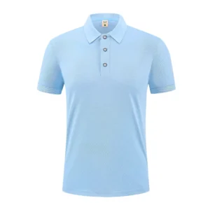 t cf195 polyester imitation cotton solid lapel polo (5)