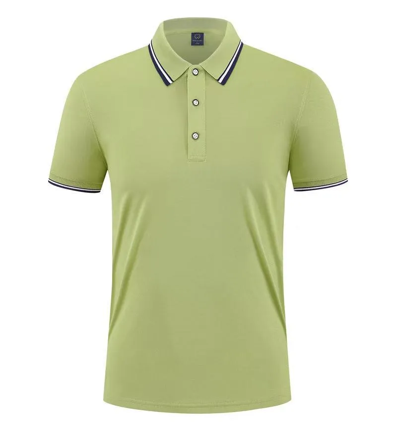 t cf196 polyester imitation cotton solid edge trim lapel short sleeve polo (5) t cf196 polyester imitation cotton solid edge trim lapel short sleeve polo (5)