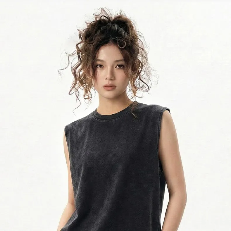 t cf21233 washed snowflake pigment dyed cotton sleeveless tank top (4) t cf21233 washed snowflake pigment dyed cotton sleeveless tank top (4)