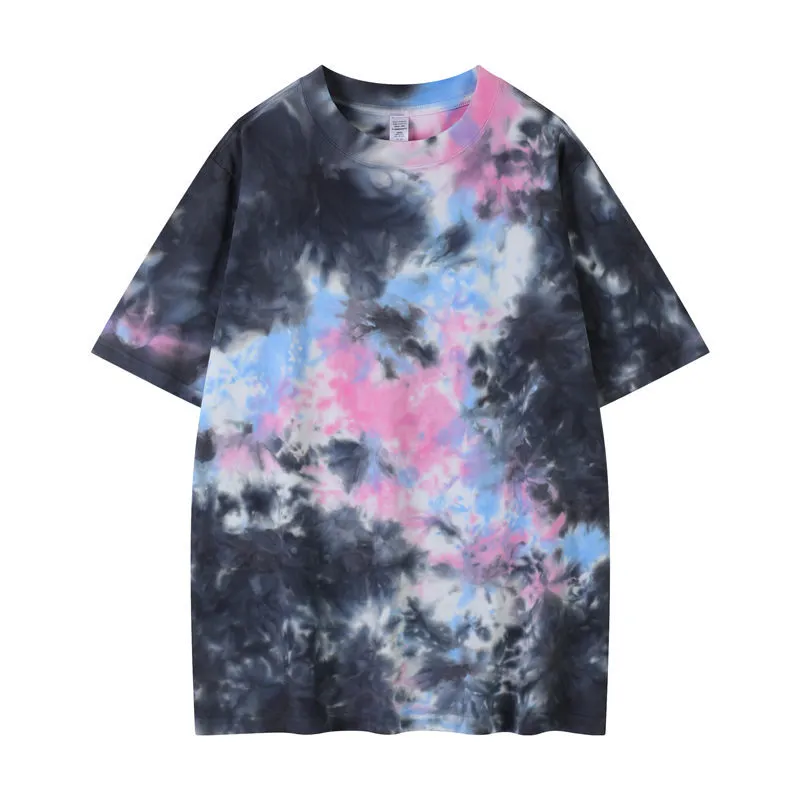 t cf21245 tie dye short sleeve cotton crew neck t shirt (4) t cf21245 tie dye short sleeve cotton crew neck t shirt (4)