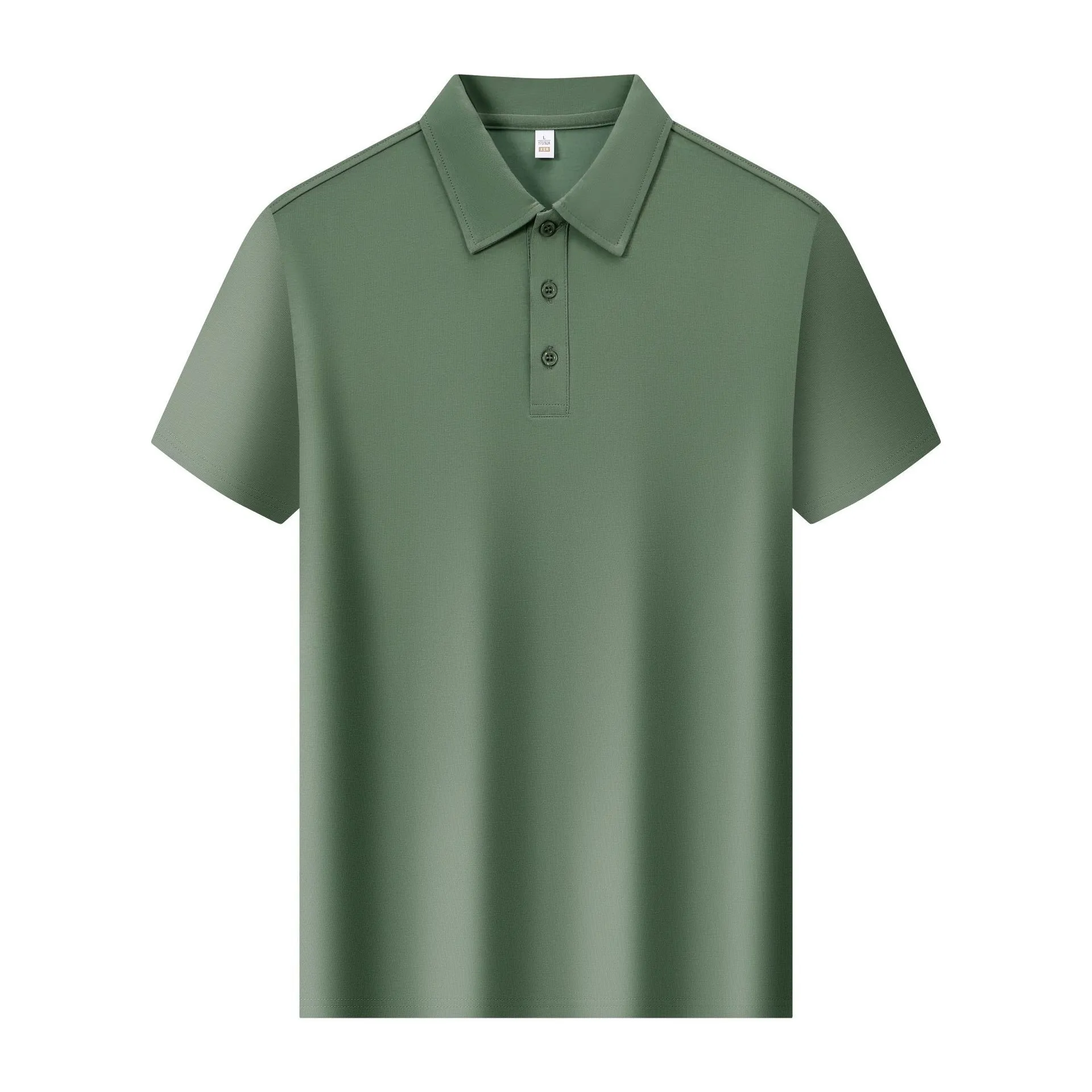 t cf6065 ice ceramic cotton plain weave short sleeve lapel polo (1) t cf6065 ice ceramic cotton plain weave short sleeve lapel polo (1)