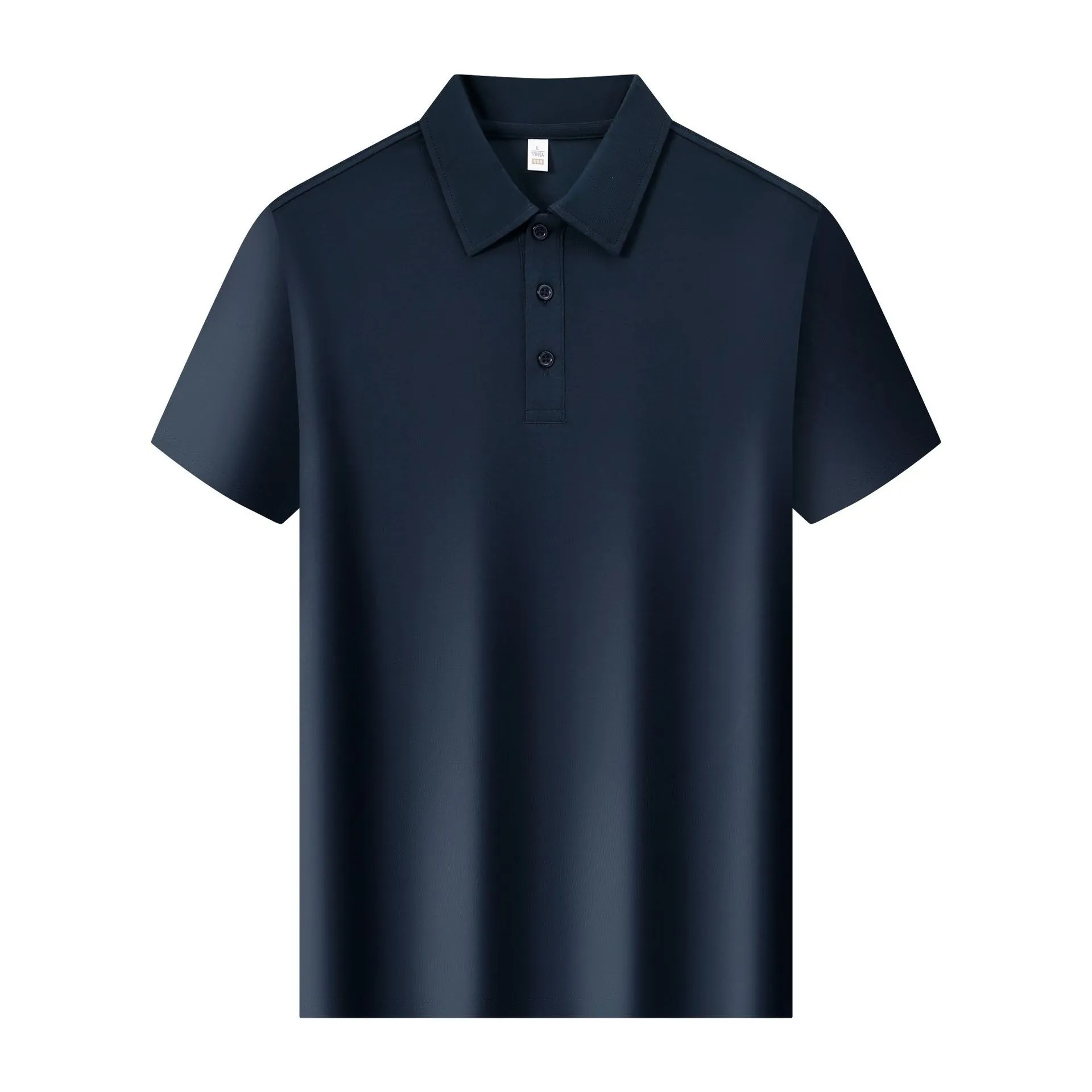 t cf6065 ice ceramic cotton plain weave short sleeve lapel polo (2) t cf6065 ice ceramic cotton plain weave short sleeve lapel polo (2)
