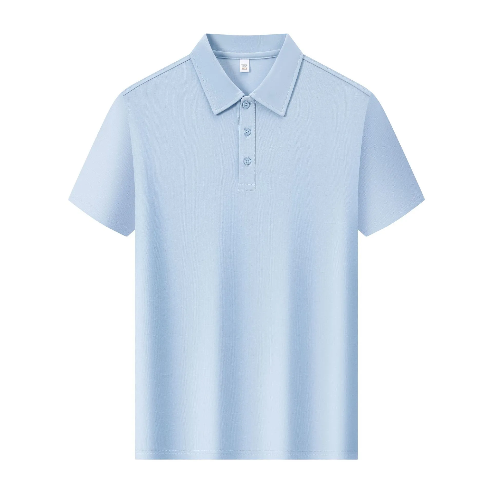 t cf6065 ice ceramic cotton plain weave short sleeve lapel polo (3) t cf6065 ice ceramic cotton plain weave short sleeve lapel polo (3)