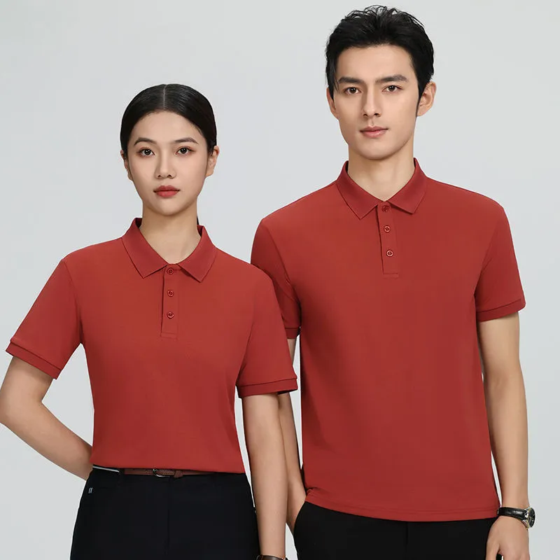 t cf6602 ice silk cotton solid jacquard short sleeve polo (6) t cf6602 ice silk cotton solid jacquard short sleeve polo (6)