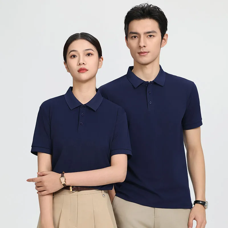 t cf6602 ice silk cotton solid jacquard short sleeve polo (8) t cf6602 ice silk cotton solid jacquard short sleeve polo (8)