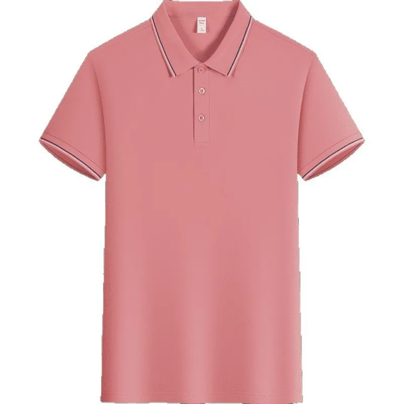 t cf6603 ice silk cotton double edge jacquard short sleeve polo (2) t cf6603 ice silk cotton double edge jacquard short sleeve polo (2)