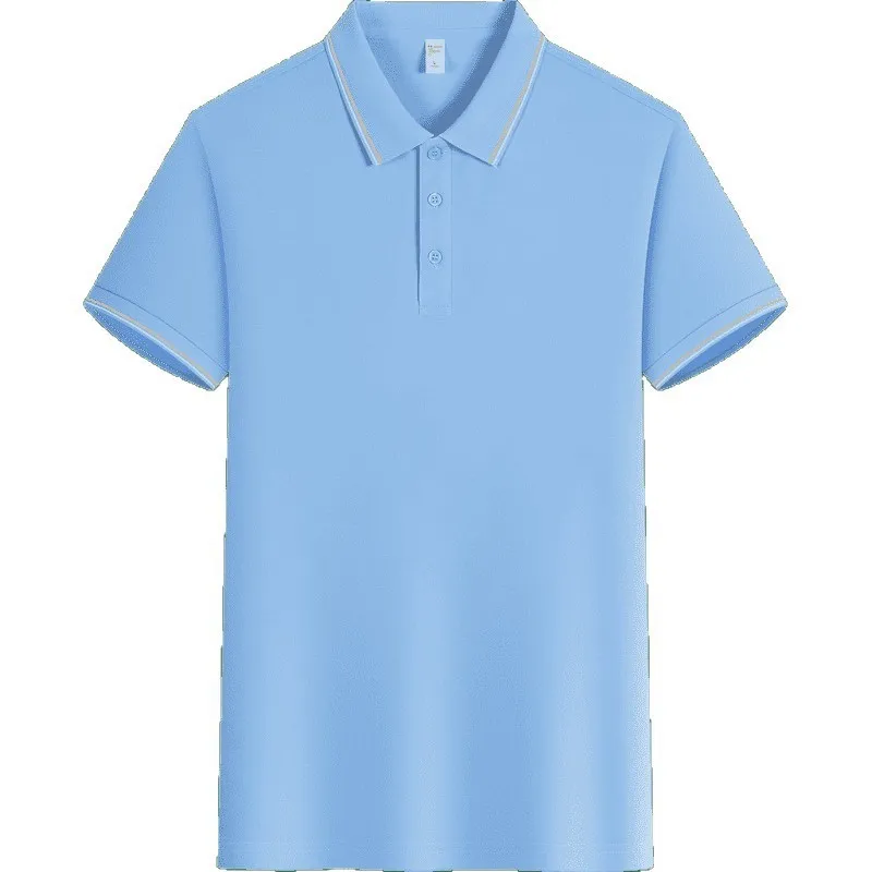 t cf6603 ice silk cotton double edge jacquard short sleeve polo (3) t cf6603 ice silk cotton double edge jacquard short sleeve polo (3)