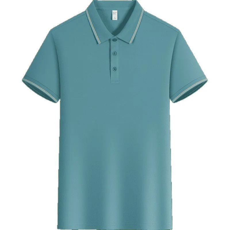 t cf6603 ice silk cotton double edge jacquard short sleeve polo (4) t cf6603 ice silk cotton double edge jacquard short sleeve polo (4)