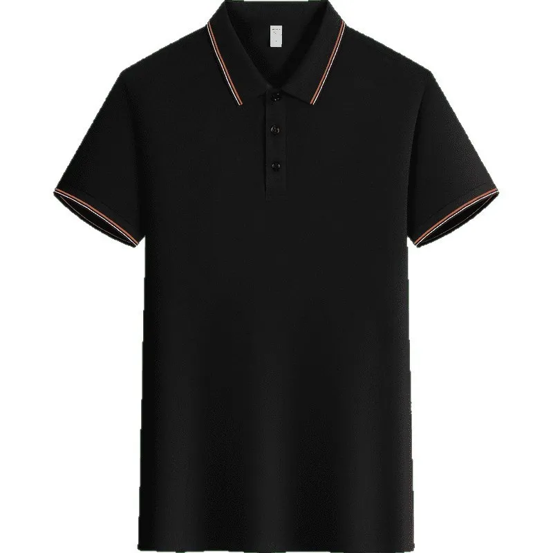 t cf6603 ice silk cotton double edge jacquard short sleeve polo (5) t cf6603 ice silk cotton double edge jacquard short sleeve polo (5)