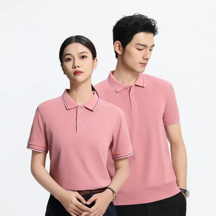 t cf6603 ice silk cotton double edge jacquard short sleeve polo (7) t cf6603 ice silk cotton double edge jacquard short sleeve polo (7)