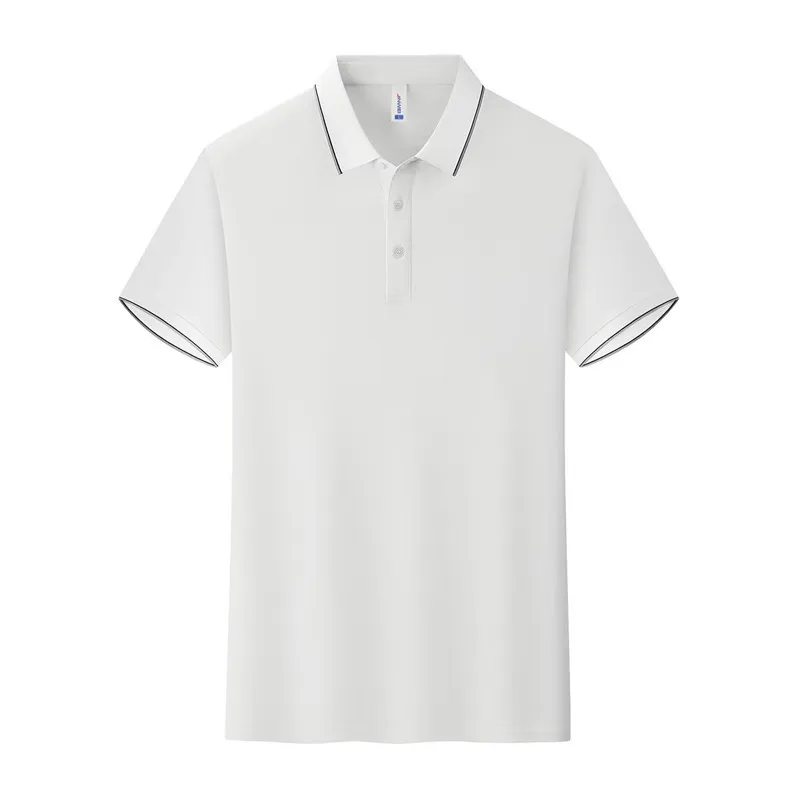 t cf8558 loose striped two tier lapel short sleeve polo (2) t cf8558 loose striped two tier lapel short sleeve polo (2)
