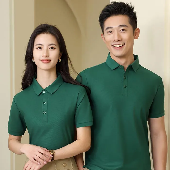 t cf8828 shirt fabric breathable solid two tier lapel short sleeve polo (7) t cf8828 shirt fabric breathable solid two tier lapel short sleeve polo (7)