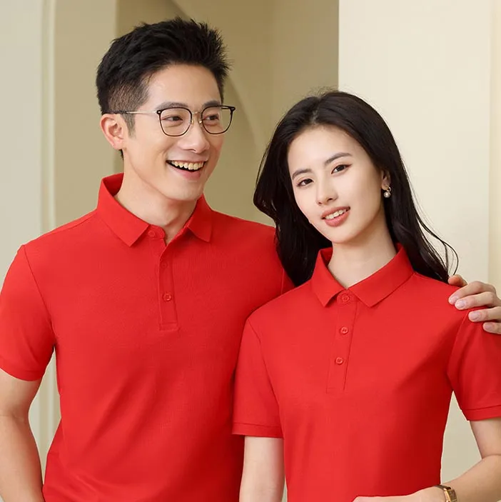 t cf8828 shirt fabric breathable solid two tier lapel short sleeve polo (8) t cf8828 shirt fabric breathable solid two tier lapel short sleeve polo (8)
