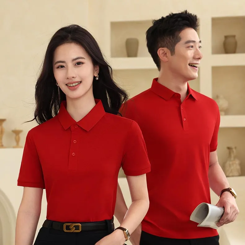 t cf8858 loose solid two tier lapel short sleeve polo (7) t cf8858 loose solid two tier lapel short sleeve polo (7)