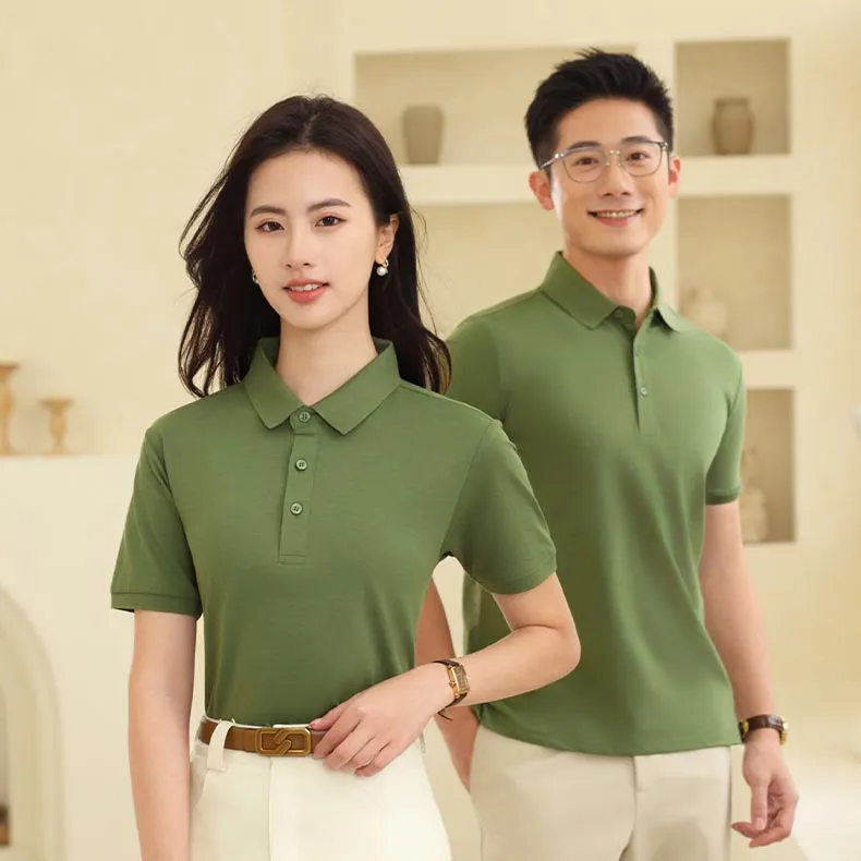 t cf8858 loose solid two tier lapel short sleeve polo (8) t cf8858 loose solid two tier lapel short sleeve polo (8)