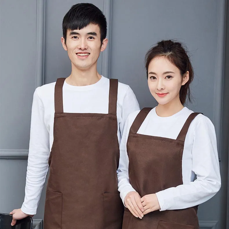 t cfwq02 twill full polyester stain resistant double shoulder kitchen apron (8) t cfwq02 twill full polyester stain resistant double shoulder kitchen apron (8)