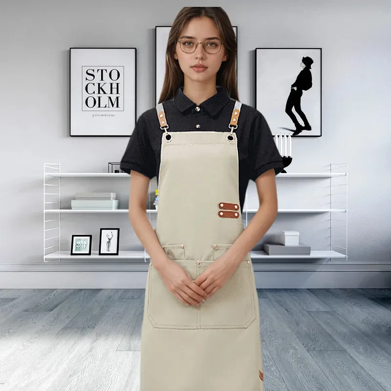 t cfwq29 hook cross back waterproof canvas shoulder apron (8) t cfwq29 hook cross back waterproof canvas shoulder apron (8)